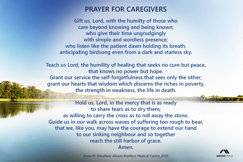 A Prayer for Caregivers - Loving Life at Home