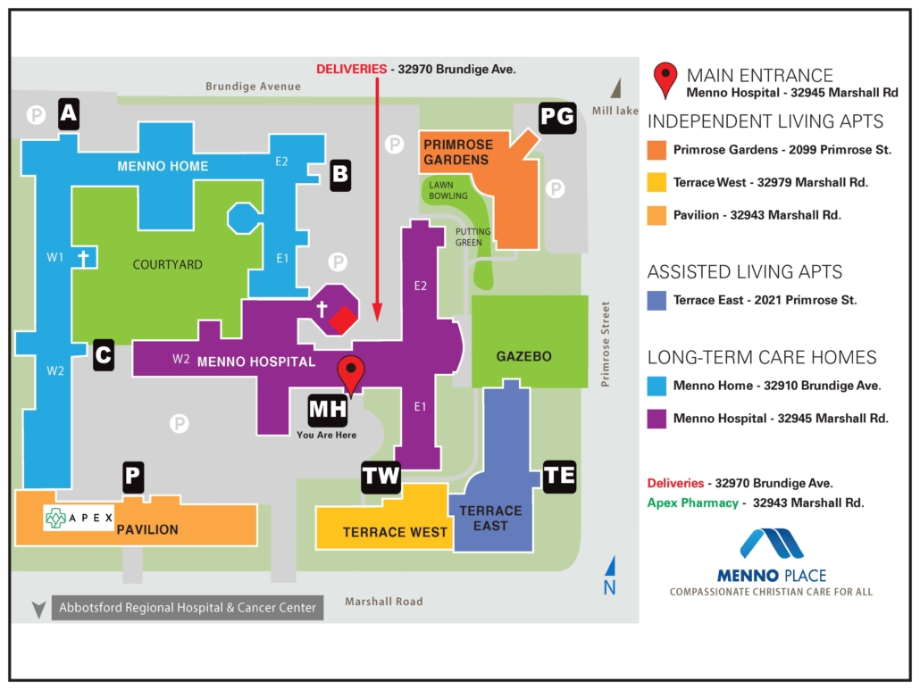 2026 Menno Place Campus Map MH